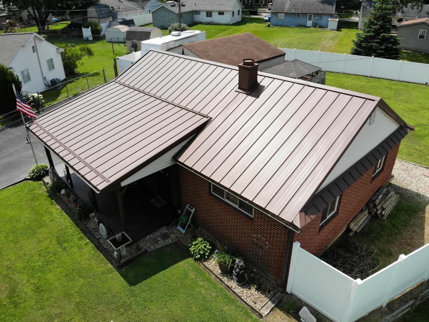 Commercial roof inspection documented in Holliday Park